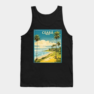 Ceara Brazil Vintage Tourism Travel Poster Tank Top